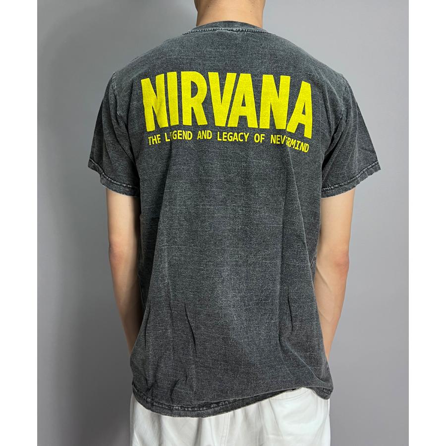  Cobain グレー Tシャツ ダメージ加工　M ニルヴァーナ BEATJIVE（ビートジャイブ） Nirvana Tシャツ 半袖 メンズ レディース