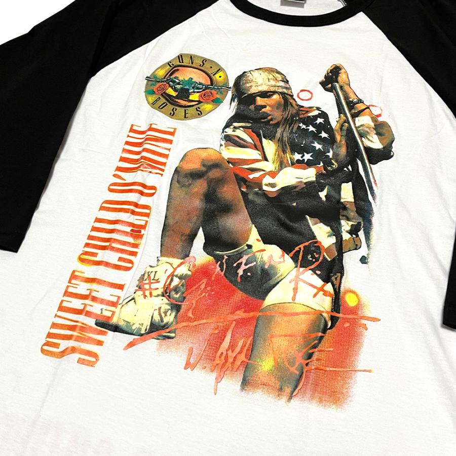 BEATJIVE Guns N' Roses ラグラン Tシャツ 7分袖 メンズ BEATJIVE Guns N' Roses ラグラン Tシャツ 7分袖 メンズ