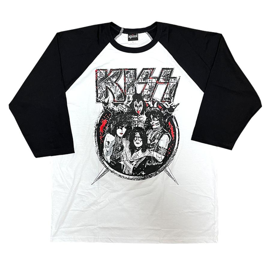 BEATJIVE KISS ラグラン Tシャツ 7分袖 メンズ レディース ロンt BEATJIVE KISS ラグラン Tシャツ 7分袖 メンズ レディース ロンt