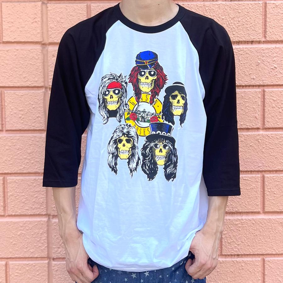 BEATJIVE（ビートジャイブ） Guns N' Roses ラグラン Tシャツ 7分袖