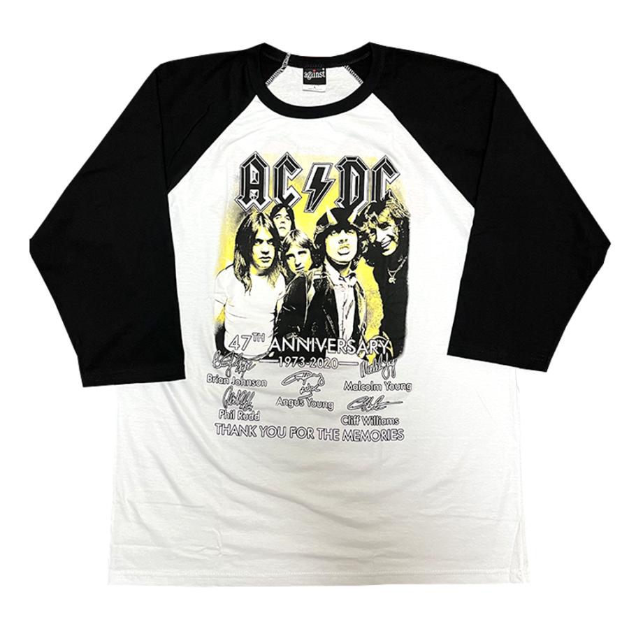 AC/DC ラグランtシャツSサイズ AC/DC ラグランTシャツ | CUSTOM FEVER
