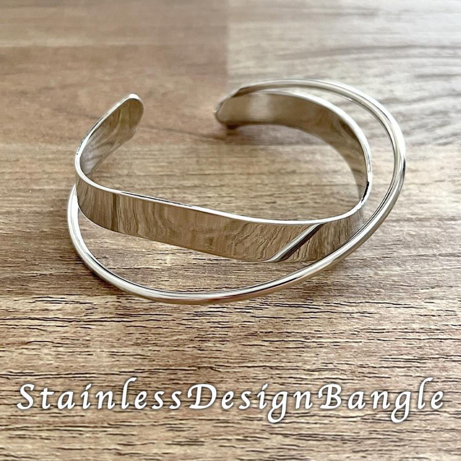 EVISU シルバーバングル Ivitz”eraワイドウェーブバングル/シルバー925 | LION HEART STORE