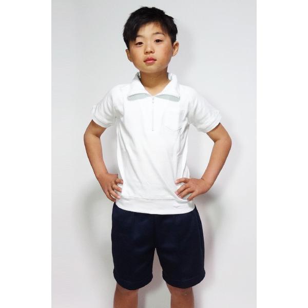 子供服 体操着 体操服 小学校 半袖 ジップタイプ 運動会|beatpops|02
