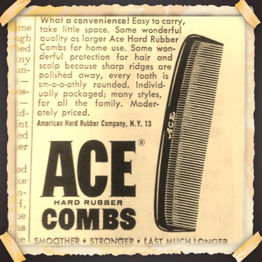 ACE COMB 5インチLong fine teeth ロカビリーファッション エルビス