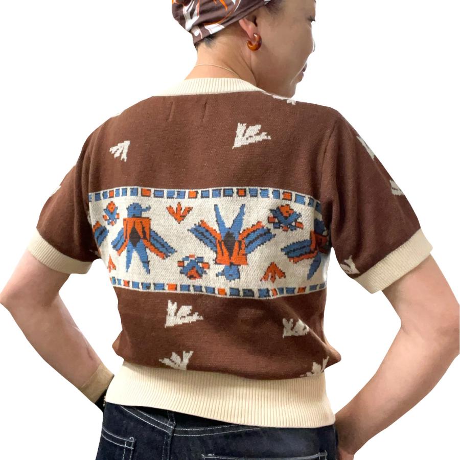 サマーニット 半袖 メンズ レディース Summer Knit Thunderbird サイズ