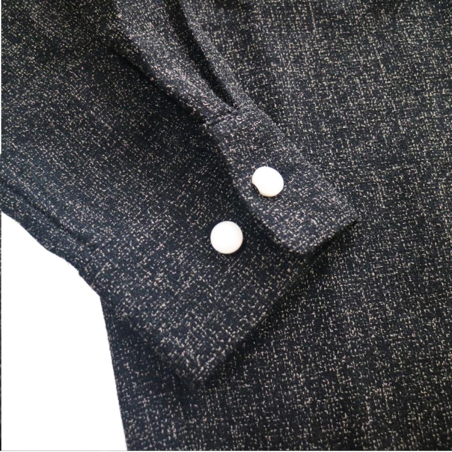 50sスタイル霜降りオープンカラーシャツ サイズXL GOOD ROCKIN