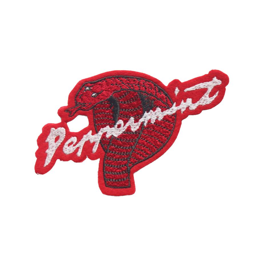 ワッペン コブラ切り抜きワッペン （小） 赤 ロカビリーファッション