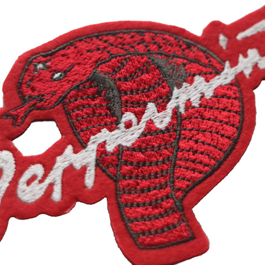 ワッペン コブラ切り抜きワッペン （小） 赤 ロカビリーファッション