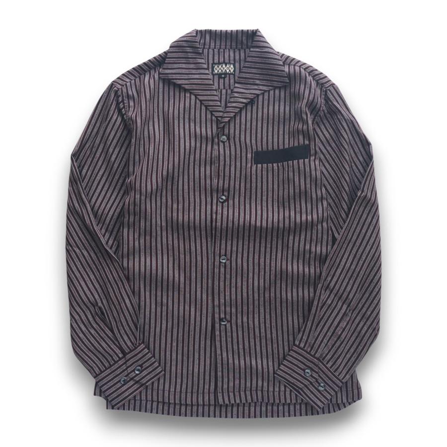 Lame Stripe Italian Shirts サイズL サヴォイ クロージング