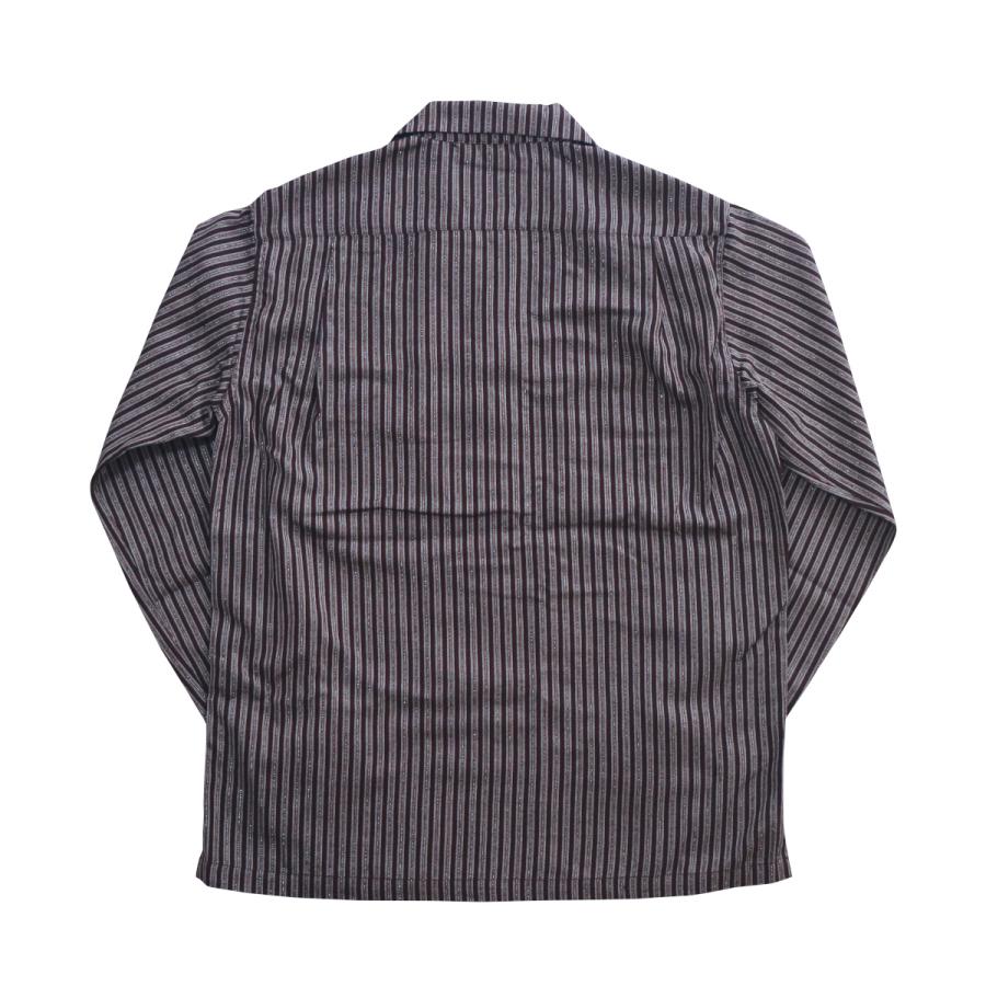 シャツ 長袖 メンズ ロカビリーファッション Lame Stripe Italian Shirts サイズL ブランド SAVOY CLOTHING｜beatswing｜03