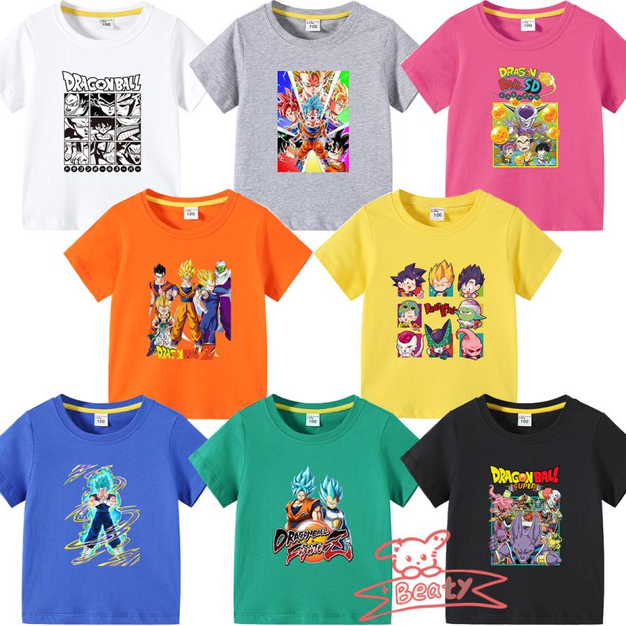 多色・多柄】春夏新作 子供服 半袖Tシャツ ドラゴンボール 100%綿 