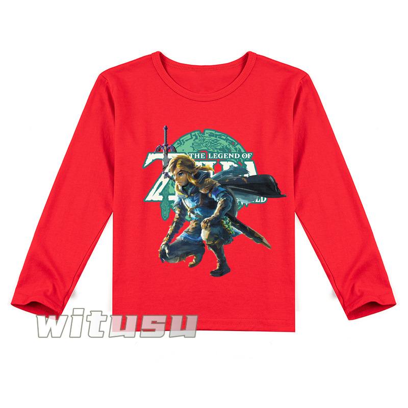 8色 Zelda ゼルダの伝説 ロンT 長袖 Tシャツ 綿100％ 子供 キッズ レディース 通気性 運動会 ロングスリーブ 100-160CM｜beatystore｜06