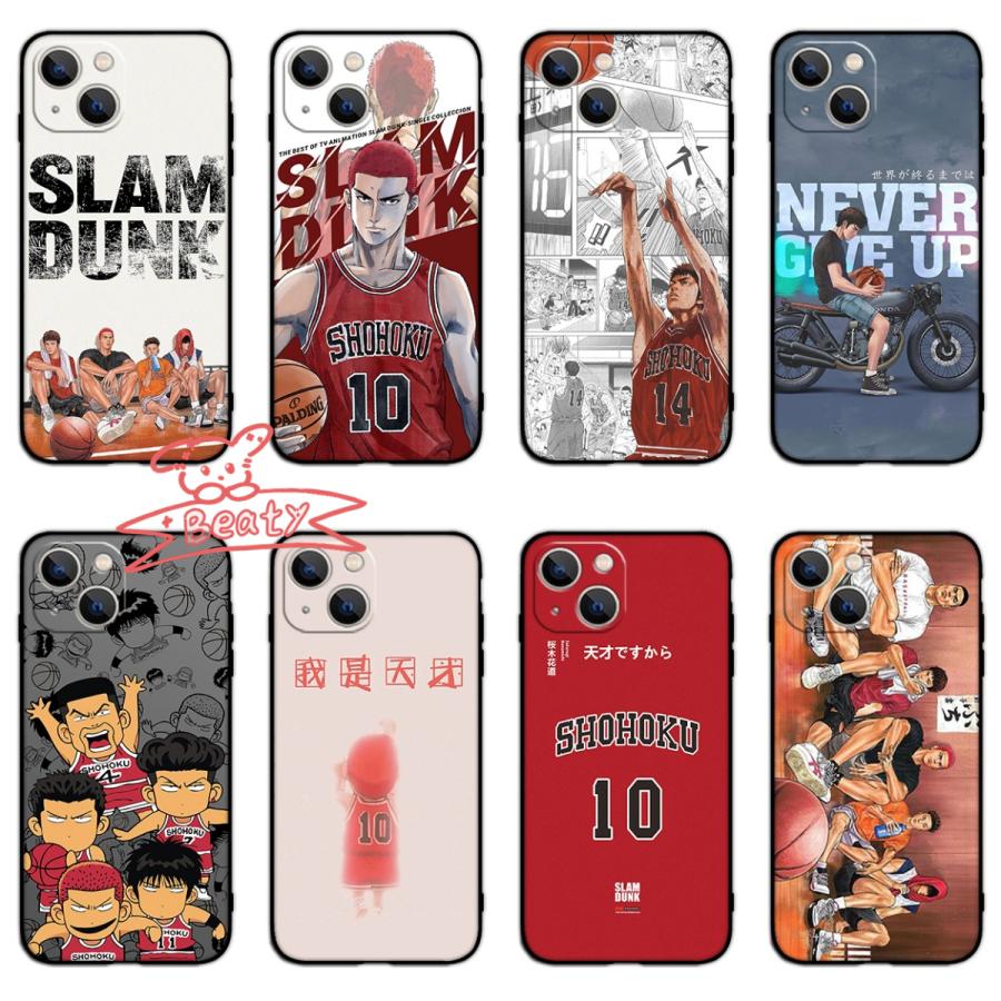 64絵柄 スラムダンク 湘北高校 スマホケース iPhone16 iPhone用ケース 