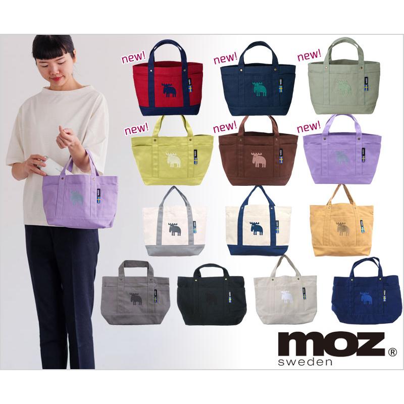 moz（モズ） トートバッグ帆布 M W34×H21cm キャンバス素材 エルク 綿