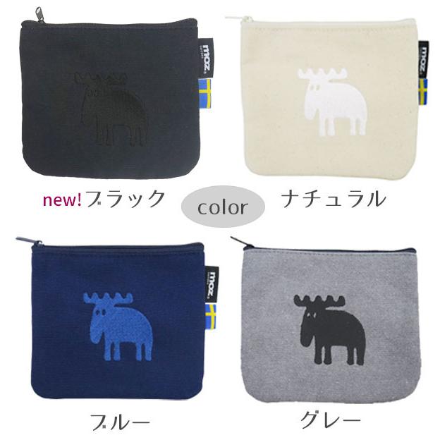 moz（モズ） ポケットティッシュケース エルク刺繍14.5×12.5cm
