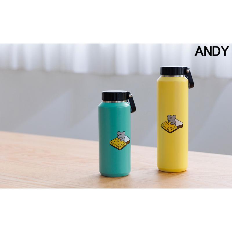 ねずみのANDY アンディ ステンレスボトル ハンドル付 L 水筒 710ml