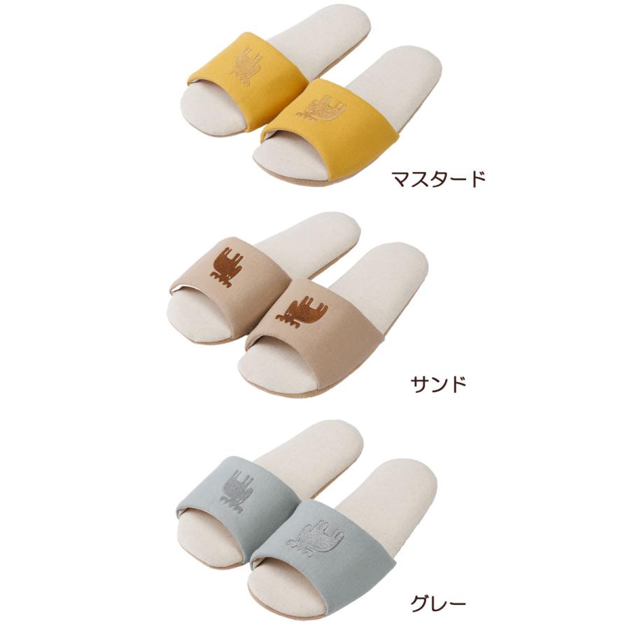 moz（モズ） スリッパ 夏 もちさらリネン 北欧 麻混 M L 洗える