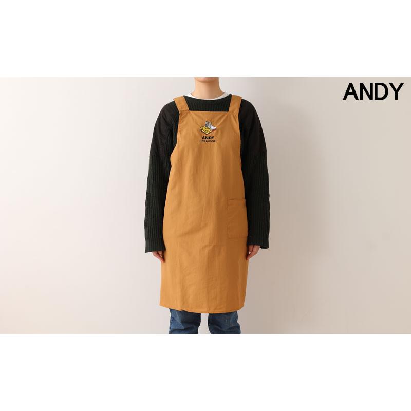 ねずみのANDY アンディ 撥水ナイロンエプロン H型 かぶるだけ 軽量