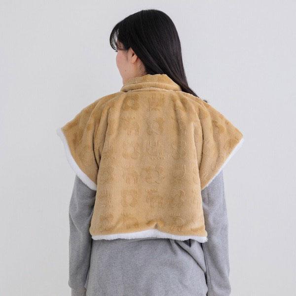 moz（モズ） 肩当て フランネル ポンチョ レディース 冬 北欧 もこもこ