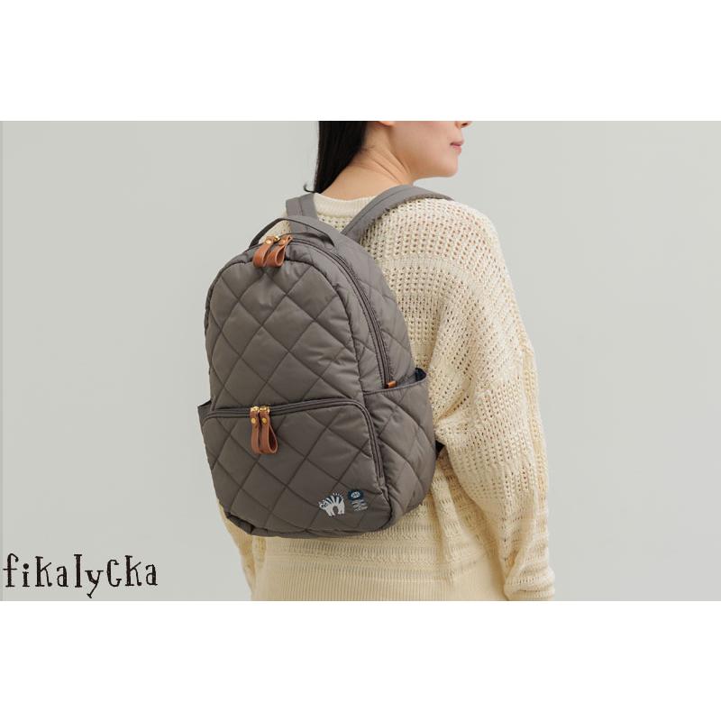 リュック fikalycka キルティングリュックサック レディース 大容量 