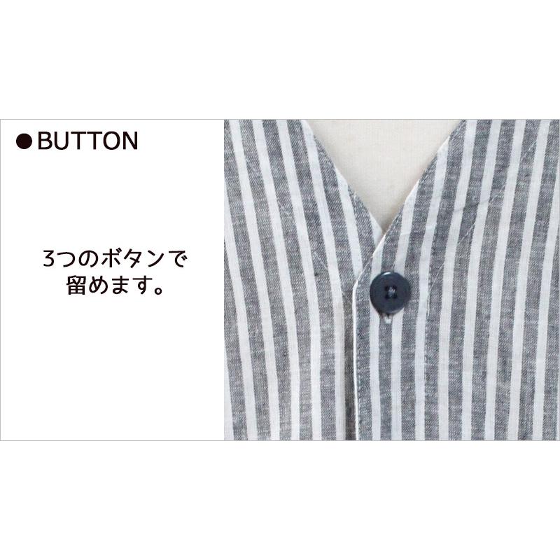 爆買 タブリエ 服見え 2way エプロン ロング ワンピース 麻綿 チェック