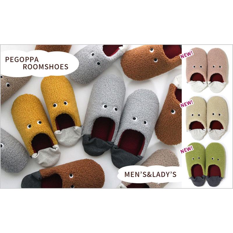 pegoppa ペゴッパ ルームシューズ M L レディース メンズ 2way 暖かい