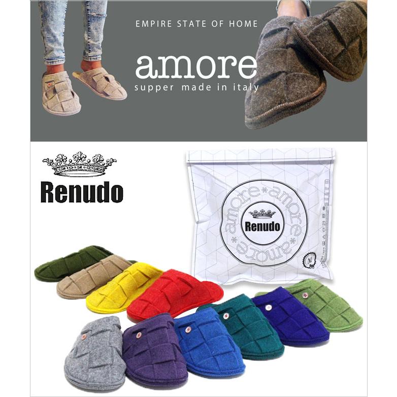 スリッパ Renudo レヌード Amore アモーレ ルームシューズ 直輸入 正規販売店の画像