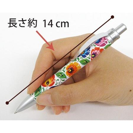 ポーランド ボールペン お花の切り絵柄 東欧雑貨 ステーショナリー