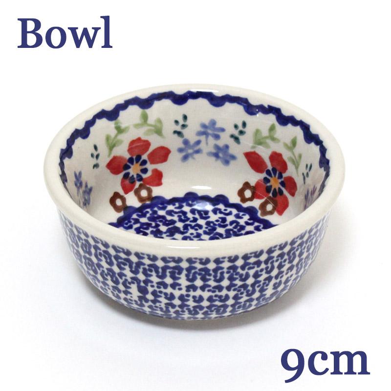 ポーランド陶器・食器 ボウル S 9cm 深みのある赤のお花柄 ポーランド陶器・食器 ボウル S 9cm 深みのある赤のお花柄