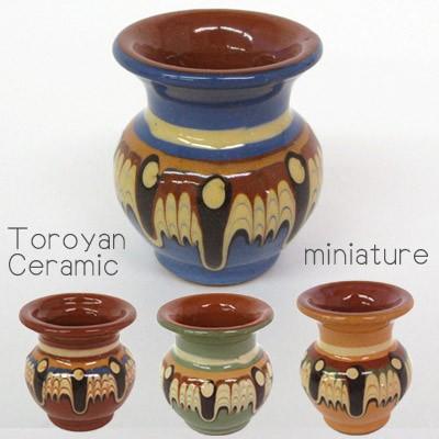 未使用品◆ブルガリア トロヤン焼き トロヤンの雫 酒器セット ピッチャー カップ ブルガリア トロヤン陶器 食器 ミニチュア : カジュアル雑貨ビューピィ