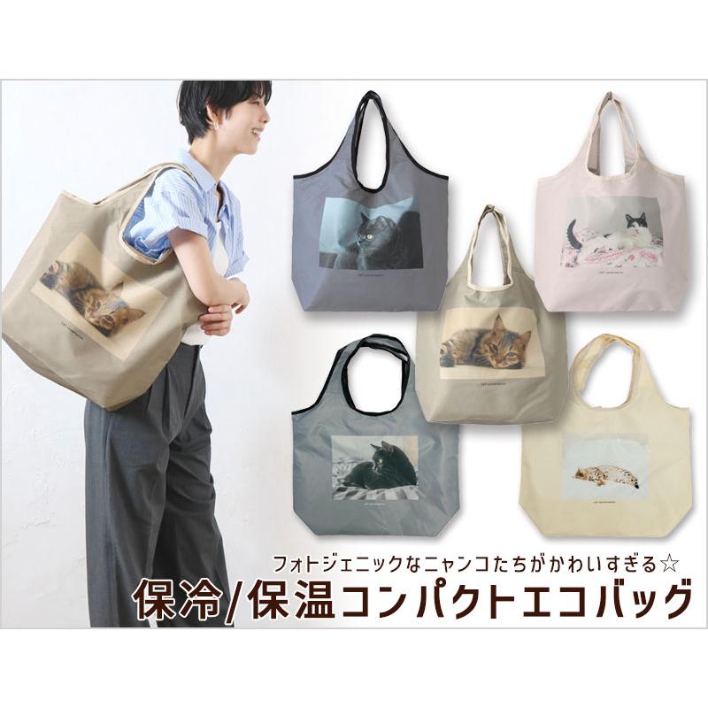 爆買 保冷 コンパクト エコバッグ CAT DAY ネコ 保温 洗える お買い物