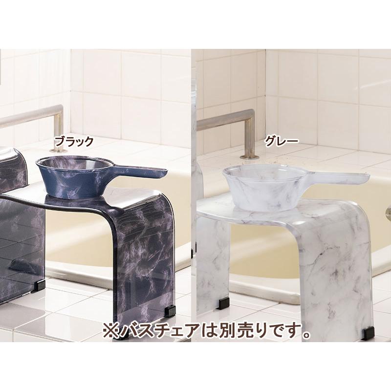 マーブルストーン 手桶 バス用品 風呂手桶 大理石柄 : カジュアル雑貨