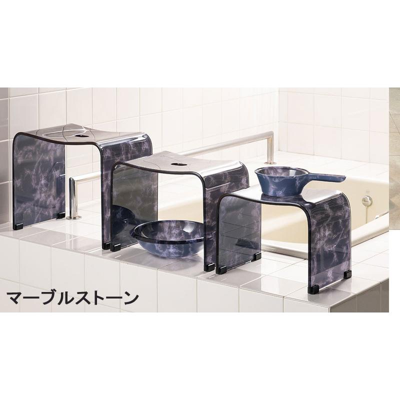 マーブルストーン 手桶 バス用品 風呂手桶 大理石柄 : カジュアル雑貨