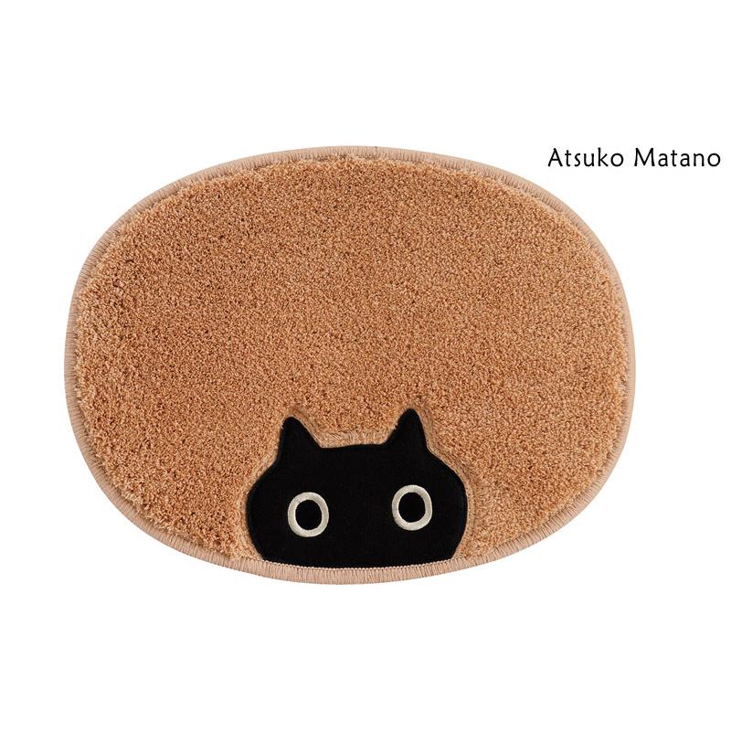 マタノアツコ アクセントマット MEME 30×40 Atsuko Matano メメ ネコ