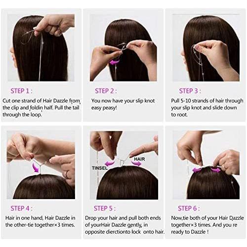 Augoog 12本 かつら 髪飾り 輝くキラキラ ヘアエクステ メッシュ 可愛い 髪留め式 編み込み用 ストレート ロング Be2c Beau Peuple 通販 Yahoo ショッピング