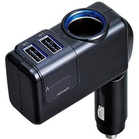 セイワ Seiwa 車用 シガーソケット 電圧計付き Usbポート搭載 車載充電器 分配器 角度調節 F307 増設 12v専用 Be2c Beau Peuple 通販 Yahoo ショッピング