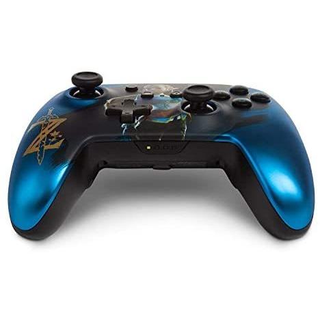 送料無料 Powera Nintendo Switch ワイヤレス プロコントローラー ゼルダの伝説 ブレス オブ ザ ワイルド ゼルダ姫 エディション サテンブルー 並行輸 公式通販