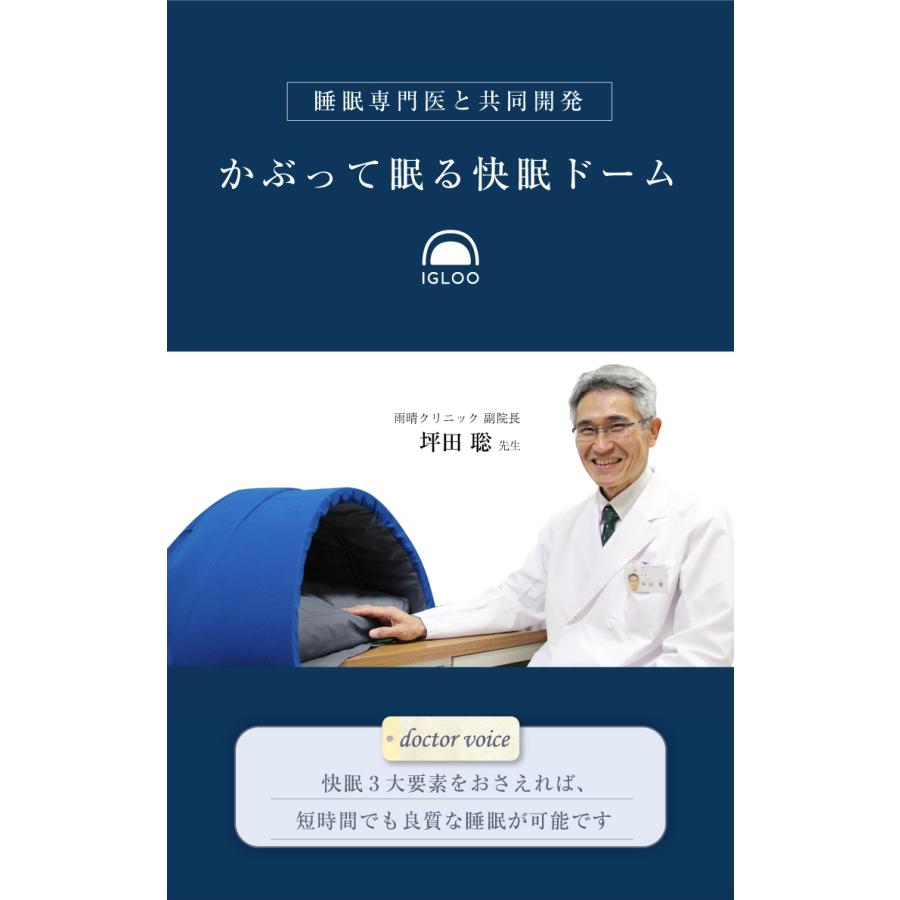 予約販売 12月下旬入荷次第 かぶって寝るまくら IGLOO 2.0 ネイビー