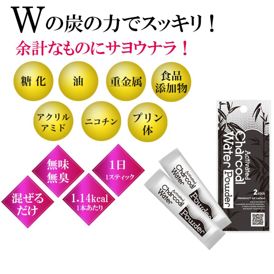 アクティブチャコールウォーターパウダー 1袋 0.3g×2本入り 無味無臭 ※ネコポス便発送|beau-store|02