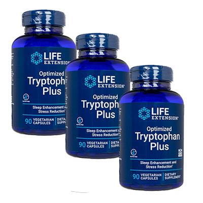 ライフエクステンション オプティマイズド トリプトファンプラス90錠 3本 Life Extension OptimizedTryptophanPlus LE 日時指定不可