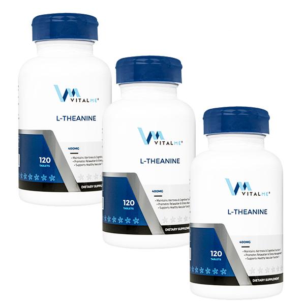 バイタルミー　L-テアニン400mg120錠　3本　日時指定不可 の商品画像