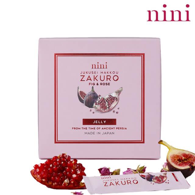 正規販売店 nini 熟成発酵ザクロゼリー ザクロ・イチジク・ダマスクローズ 30包入 デーツ エラグ酸 ポリフェノール ニニ（Yahoo!・ビューストア）