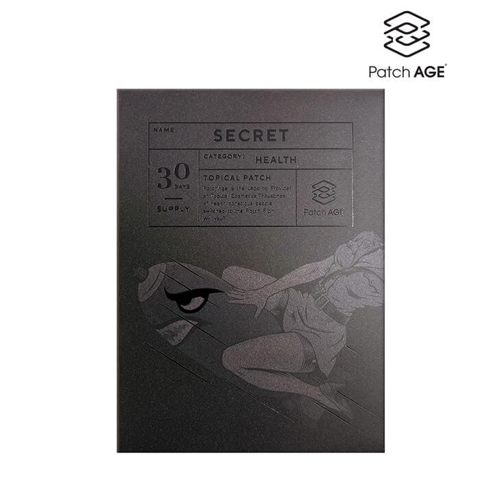パッチエイジ シークレット 30パッチ入り PatchAGE SECRET 男性向け シート パッチ型 貼る 日本公式販売店 メーカー直送商品 | 