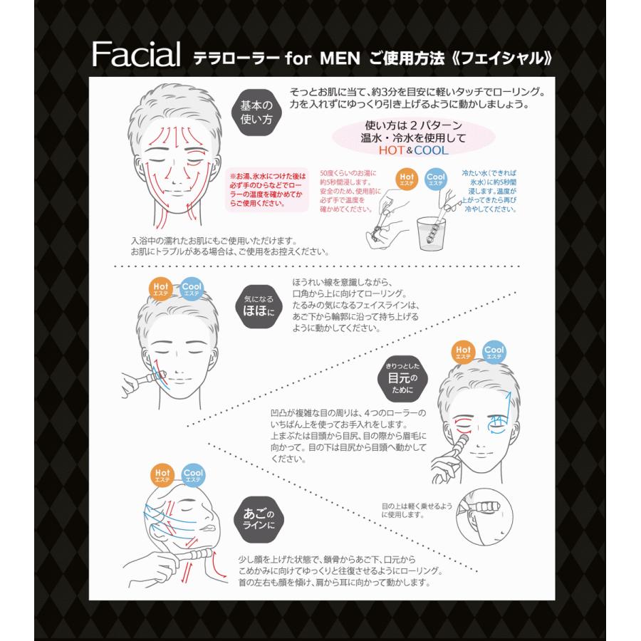 正規販売店 テラローラー for MEN フォーメン TERA ROLLER  テラタイト 健康＆美容ローラー 全身ケア フェイシャル テラヘルツ鉱石 メンズ スプレンダーISOの画像