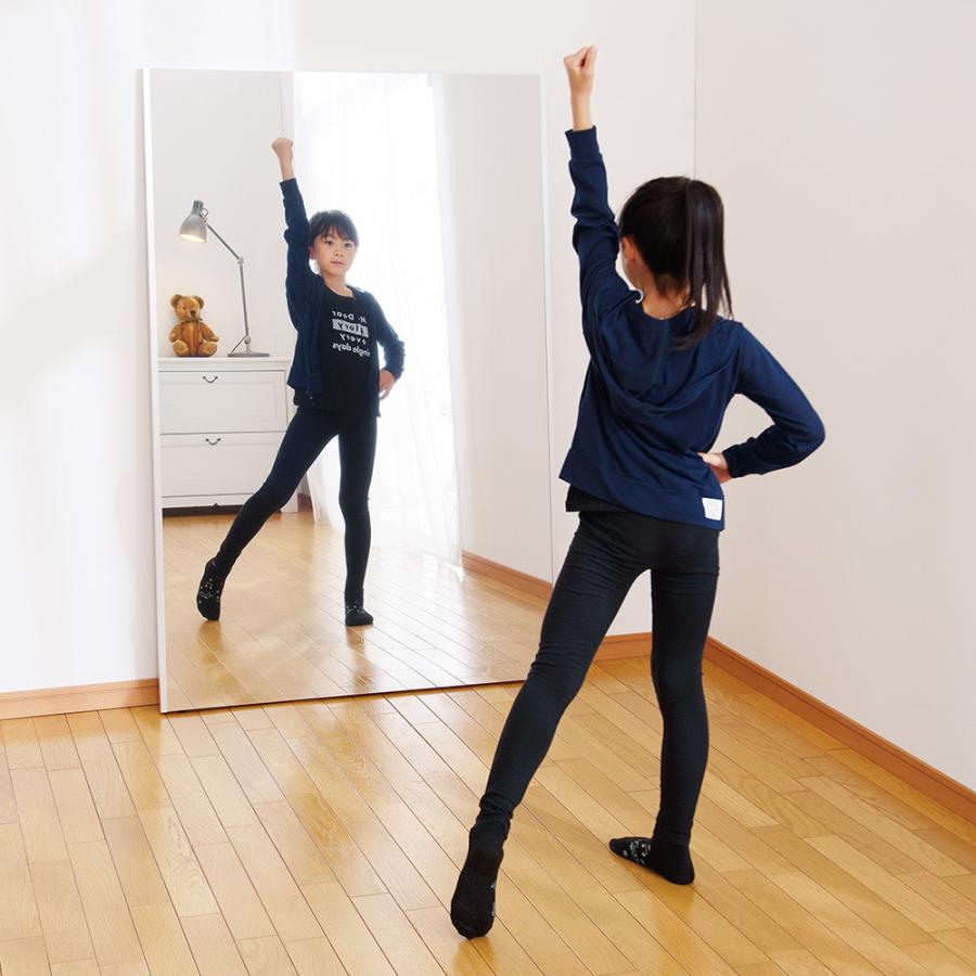 鏡 割れない 歪まない20×90cm 姿見 壁掛け 立てかけ 日本製 安全 超