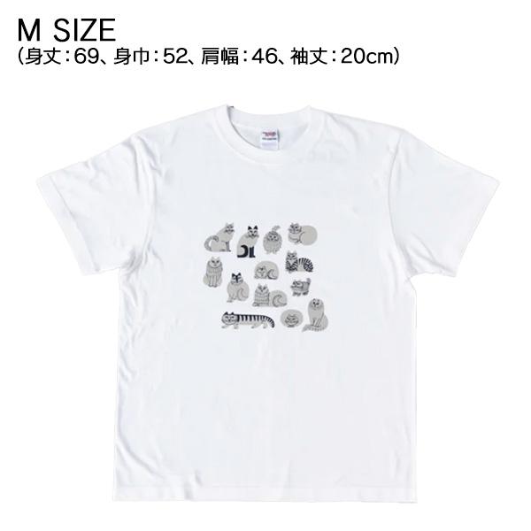 Lisa Larson（リサラーソン） スケッチねこたち Tシャツ レディース t