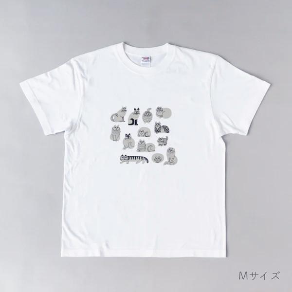 Lisa Larson（リサラーソン） スケッチねこたち Tシャツ レディース t