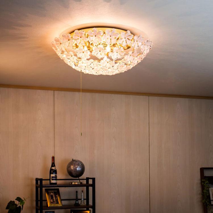 キシマ シャンデリア 5灯 花 シーリングライト おしゃれ LED キシマ シャンデリア 5灯 花 シーリングライト おしゃれ LED