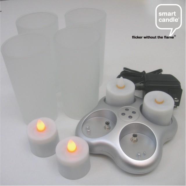 LEDキャンドル スマートキャンドル smartcandle 4ピース充電式