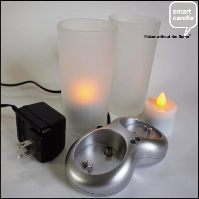 LEDキャンドル スマートキャンドル smartcandle 2ピース充電式